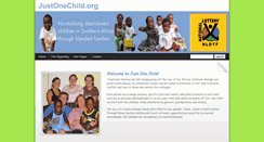 Desktop Screenshot of justonechild.co.za